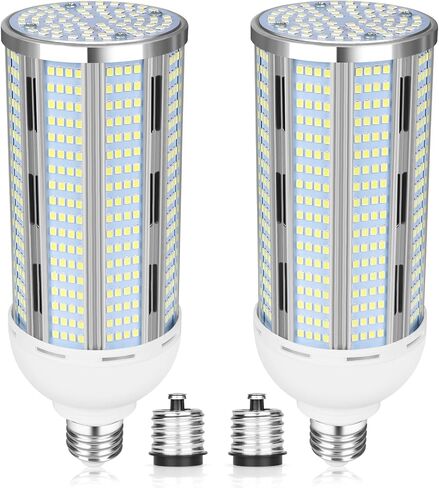 2 حزمة 400W ما يعادل LED ضوء الذرة لمبة 6000 لومن أدى لمبة الذرة 50W السوبر مشرق 5000K ضوء النهار الأبيض E26 / E27 قاعدة LED ضوء لمبة للمنزل المرآب الإضاءة المرآب الفناء الخلفي مكتب المنزلية in Kuwait