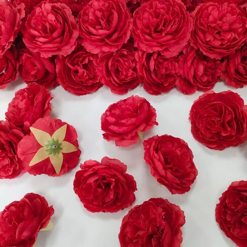 40 Pcs Blue Silk Rose Flower Heads, 3.3'' Artificial Plant Decoration, Royal Blue, No Stem, Reusable, DIY Flower Well, Crafts Bouquest in Kuwait