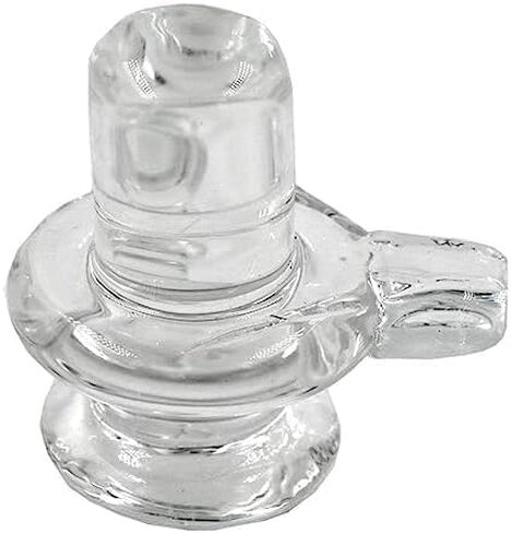 Crystal Shivling Shiva Shivling Shiva Lingam Shaligram Shivling for Pooja Shivling Idol Shiva Idol Lingam Idol Diwali Dhanteras 8 cm (White) in Saudi Arabia