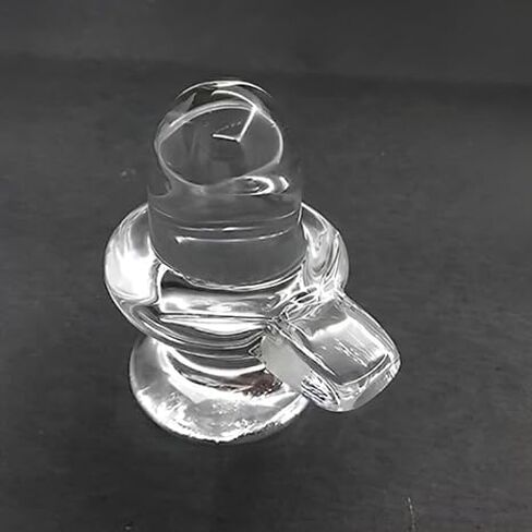 Crystal Shivling Shiva Shivling Shiva Lingam Shaligram Shivling for Pooja Shivling Idol Shiva Idol Lingam Idol Diwali Dhanteras 8 cm (White) in Saudi Arabia