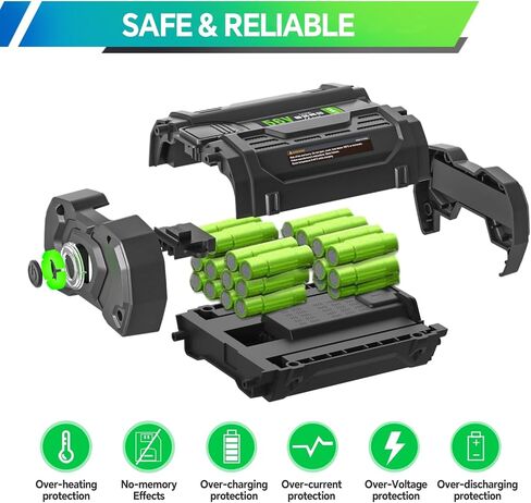56V 5.0Ah Lithium-Ion Battery Replacement for EGO Power+ BA2800T for Equipment，Compatible with All Power 56V EGO Power+ Tools in Saudi Arabia