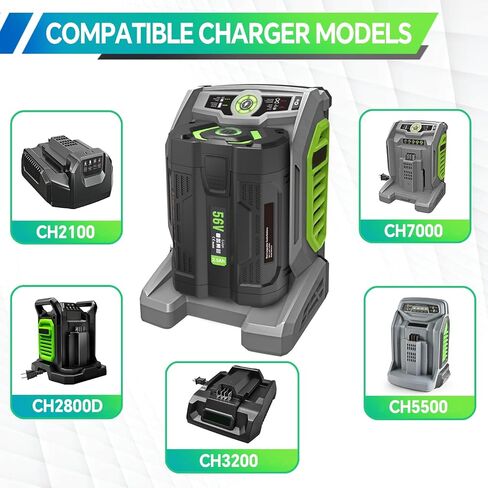 56V 5.0Ah Lithium-Ion Battery Replacement for EGO Power+ BA2800T for Equipment，Compatible with All Power 56V EGO Power+ Tools in Saudi Arabia