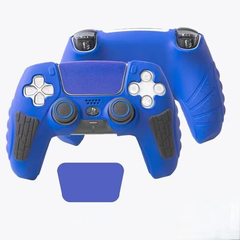 ECHZOVE PS5 Controller Cover Case, Anti-Slip Silicone Cover Skin Compatible with PS5 Controller with Thumb Grip Caps, Joystick Protectors and Cover Wrap Sticker - Black Myth Wukong in Saudi Arabia