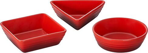 Le Creuset Stoneware Set of 3 Tapas Dishes, Sea Salt in Kuwait
