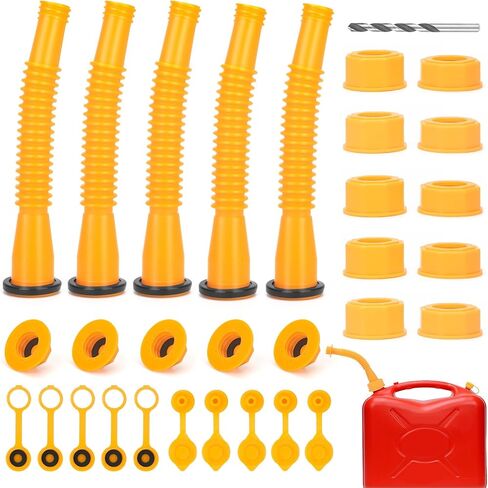 2Kit Gas Can Spout Replacement,For Most 1/2/10/5 Gallon Gas Can,Gas Can Nozzle Replacement Gas Can Spout With Flexible Nozzle,Gas Can Pour Spouts,Gas Tank Nozzle,Flexible Gas Can Spout Kit With Vent in Saudi Arabia