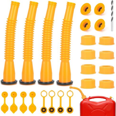 2Kit Gas Can Spout Replacement,For Most 1/2/10/5 Gallon Gas Can,Gas Can Nozzle Replacement Gas Can Spout With Flexible Nozzle,Gas Can Pour Spouts,Gas Tank Nozzle,Flexible Gas Can Spout Kit With Vent in Saudi Arabia