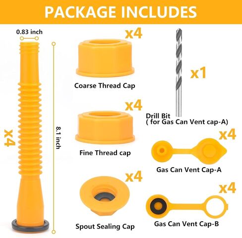 2Kit Gas Can Spout Replacement,For Most 1/2/10/5 Gallon Gas Can,Gas Can Nozzle Replacement Gas Can Spout With Flexible Nozzle,Gas Can Pour Spouts,Gas Tank Nozzle,Flexible Gas Can Spout Kit With Vent in Saudi Arabia