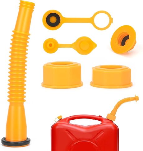2Kit Gas Can Spout Replacement,For Most 1/2/10/5 Gallon Gas Can,Gas Can Nozzle Replacement Gas Can Spout With Flexible Nozzle,Gas Can Pour Spouts,Gas Tank Nozzle,Flexible Gas Can Spout Kit With Vent in Saudi Arabia