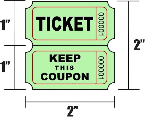 SEETOOOGAMES Raffle Tickets Double Roll - Full Set of 8 Colors (8 Rolls of 2000 Tickets Each), 50/50 Raffle Tickets for Events, Entry, Class Reward, Fundraising, Carnivals, Auctions in Saudi Arabia