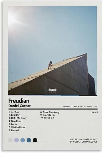 Daniel Caesar Posters Freudian Canvas Poster Wall Decorative Art Painting Living Room Bedroom Decoration Gift Unframe-style12x18inch(30x45cm) in Saudi Arabia