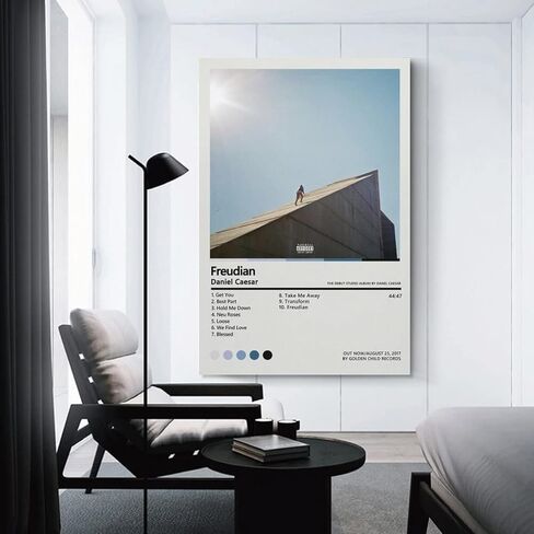 ملصقات دانيال قيصر قماش فرويدي ملصق جداري لوحة فنية تزيينية لغرفة المعيشة وغرفة النوم هدية تزيين بدون إطار مقاس 12 × 18 بوصة (30 × 45 سم) in Kuwait