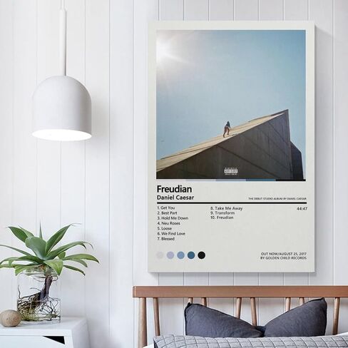 ملصقات دانيال قيصر قماش فرويدي ملصق جداري لوحة فنية تزيينية لغرفة المعيشة وغرفة النوم هدية تزيين بدون إطار مقاس 12 × 18 بوصة (30 × 45 سم) in Kuwait