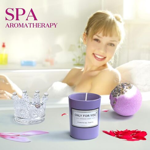 Gifts for Women, Mom, Wife, Girlfriend, Sister, Mothers Day, Birthday, Christmas, Valentine's Day Gifts-Lavender Spa Gift Basket Set(Orange) in Saudi Arabia