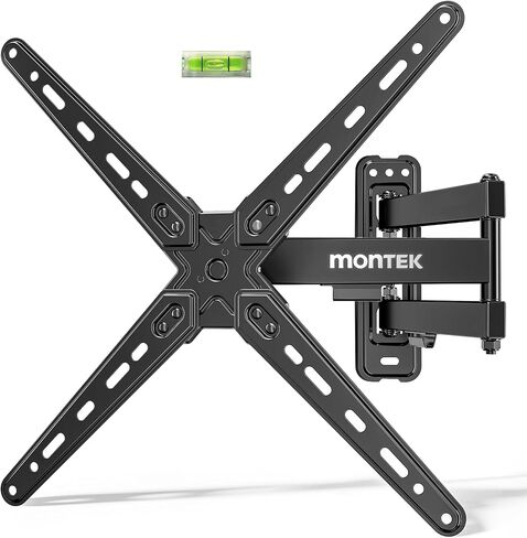 دعامة تثبيت على الحائط للتلفزيون كاملة الحركة من monTEK لمعظم أجهزة التلفاز والشاشات المسطحة LED مقاس 13-43 بوصة، ودوران تمديد إمالة دوار مع أذرع مفصلية، وحامل تلفزيون بحد أقصى 200 × 200 مم، يصل إلى 44 رطلًا in Saudi Arabia