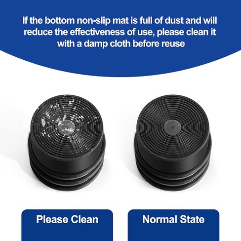 Heavy Duty Door Stoppers for Bottom of Door, Stainless Steel 2.8" Tall Door Stop No Drilling, Large 1.76 Lbs Doorstops with Protective Rubber Bands Anti-Slip Door Wedge (Painted Black) in Kuwait