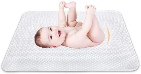 وسادة سرير مقاومة للماء من يوفوس قابلة للغسل وإعادة الاستخدام، 4 طبقات من واقي مرتبة لسلس البول، سطح قطني 100% للأطفال والبالغين والحيوانات الأليفة in Kuwait