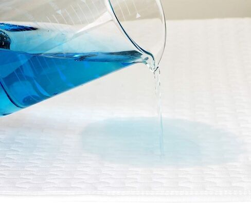 وسادة سرير مقاومة للماء من يوفوس قابلة للغسل وإعادة الاستخدام، 4 طبقات من واقي مرتبة لسلس البول، سطح قطني 100% للأطفال والبالغين والحيوانات الأليفة in Kuwait