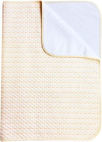 Yoofoss Waterproof Bed Pad Washable and Reusable Underpads 4 Layer Incontinence Mattress Protector 100% Cotton Surface for Children Adults and Pets in Saudi Arabia