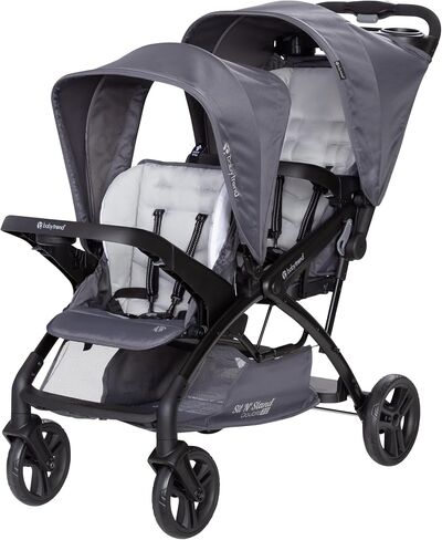 Baby Trend Sit N' Stand® Double 2.0 Stroller, Dash Black in Saudi Arabia