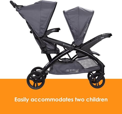 Baby Trend Sit N' Stand® Double 2.0 Stroller, Dash Black in Saudi Arabia