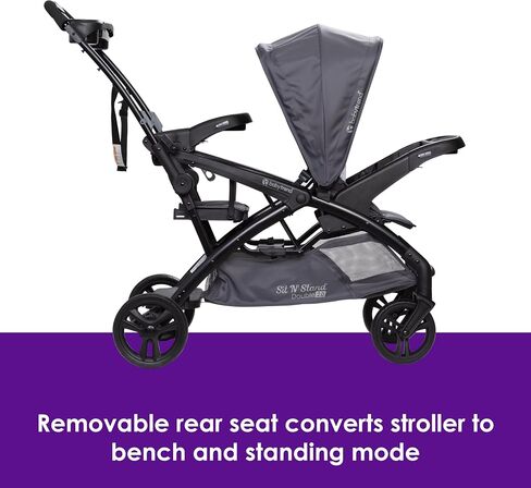Baby Trend Sit N' Stand® Double 2.0 Stroller, Dash Black in Saudi Arabia