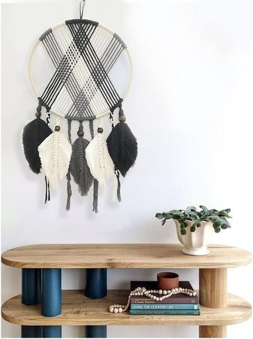 Macrame Wall Hanging Boho Girls Room Decor Handcrafted Art for Bedroom Nursery Apartment in Saudi Arabia