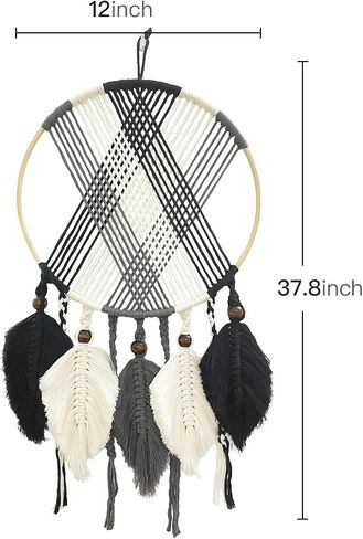 Macrame Wall Hanging Boho Girls Room Decor Handcrafted Art for Bedroom Nursery Apartment in Saudi Arabia