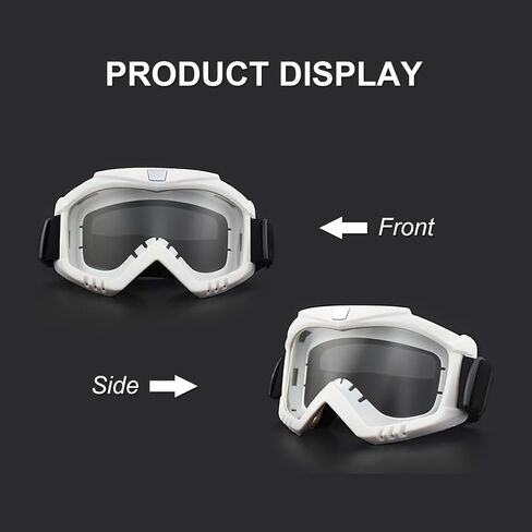 Dirt Bike Goggles, Motorcycle Goggles 2 Pack ATV Goggles Riding Goggles Ski Goggles Windproof Glasses Racing Goggles in Saudi Arabia