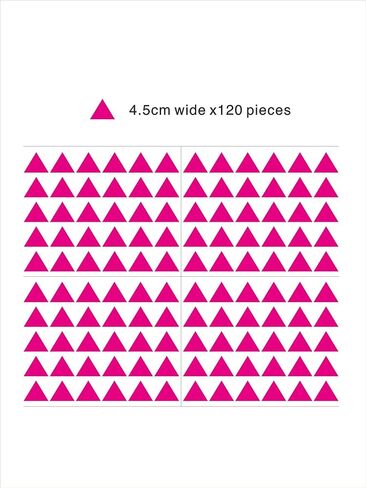 120 Pcs/Set Triangle Wall Pattern Decal Vinyl Stickers for Kids Boy Girl Baby Bedroom Playroom Art Decorations Removable Decor Home House Design YMX56 (Black) in Saudi Arabia