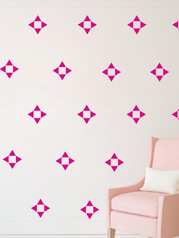 120 Pcs/Set Triangle Wall Pattern Decal Vinyl Stickers for Kids Boy Girl Baby Bedroom Playroom Art Decorations Removable Decor Home House Design YMX56 (Black) in Saudi Arabia
