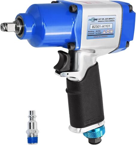 FIRSTINFO B2306US 3/8" Drive Palm Mini Air Impact Wrench, Side-Trigger, 400 ft-lbs. 6-Mode Control, Lightweight in Saudi Arabia