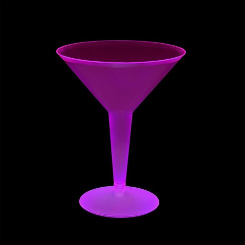 Party Essentials Plastic Two Piece 8-Ounce Martini Glasses/Party Cups, Clear, 20 Count in Kuwait
