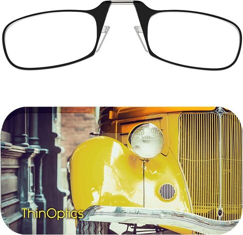 Always With You ThinOptics Readers - نظارات قراءة بدون ذراع على الأنف - حافظة مطبوعة رفيعة يتم ربطها بالهاتف أو تناسب المحفظة in Kuwait
