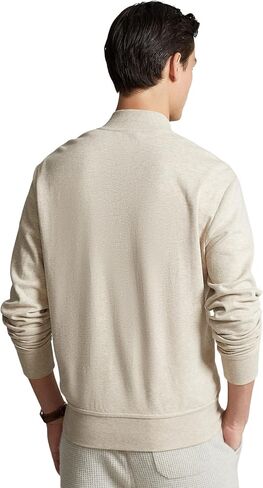 Polo Ralph Lauren Men's Luxury Jersey Baseball Jacket (Spring Navy HTR,L), Large in Saudi Arabia