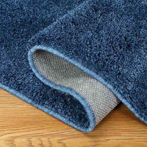 COZYLOOM Rug for Living Room 9x12 Area Rug Non Slip Shaggy Rug Modern Shag Throw Carpet Indoor Plush Rug for Laundry Bedroom Kids Playroom, Black in Saudi Arabia