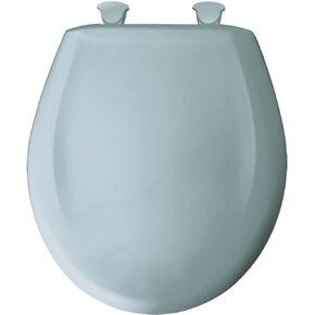 Bemis 200SLOWT 344 Lift-Off Plastic Round Slow-Close Toilet Seat, Heron Blue