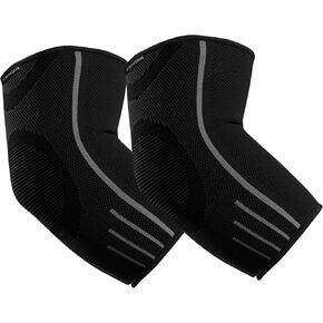 RiptGear Elbow Compression Sleeve - Elbow Brace for Men and Women - Elbow Sleeve for Tendonitis, Tennis Elbow, Golfers Elbow, Bursitis, Elbow Support Treatment for Joint Pain (Small, Pink (1 Pack))