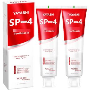 Sp-4 Ultra Whitening Toothpaste,Super Probiotic-4 Toothpaste, Sp 4Toothpaste,Fresh Breath, 4.9 oz (2pcs-120g)