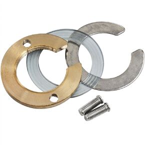 1 Set Hot and Cold Faucet Fixing Tool Set Inside Diameter 1.22 inches /31 mm Faucet Lock Nut Kitchen Bathroom Faucet Lock Nut (Brass)