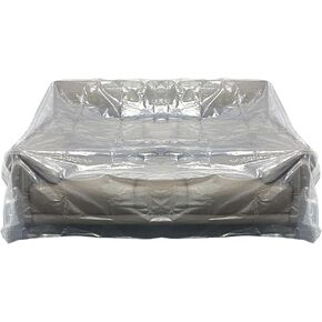 Plastic Couch Cover for Moving Storage - Extra Large Sofa Cover Protector - Heavy Duty Furniture Cover - Dust Proof Moving Bag for Sofa Anti Scratch Waterproof 94W x 43D x 63H Inches