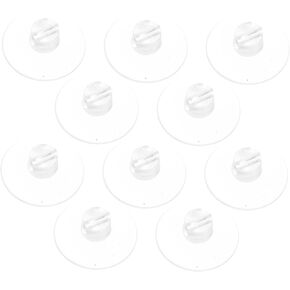 MAGICLULU 12pcs Cable Fixing Suction Cup Cord Clip Cable Wire Clips Vertical Blind Brackets Window Suckers Cord Holders for Cables Suction Cable Clip Slotted Suction Wire Pads Toy