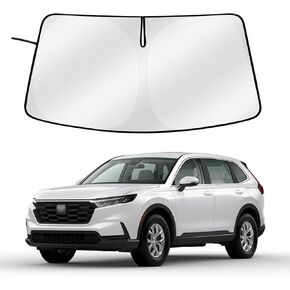 مظلة أمامية للزجاج الأمامي لسيارة Honda CRV 2023-2024، مظلة شمسية للنافذة الأمامية، قناع شمس عاكس قابل للطي، غطاء درع الشاشة وحاجب للأشعة فوق البنفسجية ودرع حراري