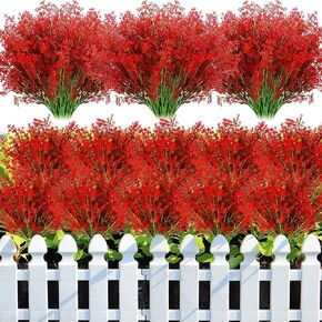 30 Bundles Purple Babys Breath Christmas Artificial Flowers Bulk Plastic Faux Babys Breath Large Artificial Gypsophila Fake Christmas Flower Bouquet for Wedding Home Xmas Decorations