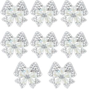 MIAO JIN 8 قطع شريط منديل دائري على شكل قوس منديل حلقة منديل بإبزيم ملحقات تزيين الطاولة، عيد الشكر، النزهة، لم شمل الأسرة، تزيين الزفاف، المطعم، حفلة عيد الميلاد in Kuwait