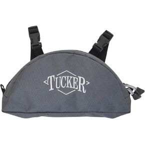 Tucker Day Tripper Pommel Bag - Durable Water Resistant Horse Trail Riding Saddle Pouch with Double Compression Attachment Straps & Side Buckle