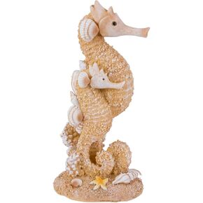 Beachcombers 6In Double Seahorse Figure Coastal Beach House Decor Decoration Multi
