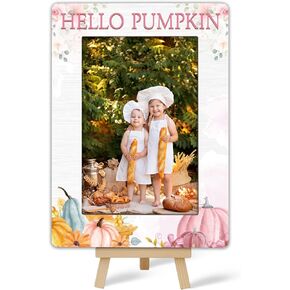 Pink Pumpkin Picture Frame, Little Pumpkin Baby Shower Photo Frame, Fall Picture Frames, Pink Baby Shower Gifts Ideas For Mom To Be Friends, Pumpkin Baby Shower Decorations, D(06)