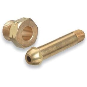 CGA-510 Nut & 3" Nipple, Regulator Inlet Fittings (Propane Acetylene)