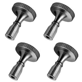 DiCUNO Lamp Turn On/Off Switch Knobs Replacement, Metal Lamp Switch Knob for Common Lamps, Standard Size, Pearl Black, 4 Packs
