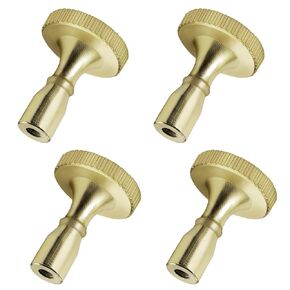 DiCUNO Lamp Turn On/Off Switch Knobs Replacement, Metal Lamp Switch Knob for Common Lamps, Standard Size, Pearl Black, 4 Packs
